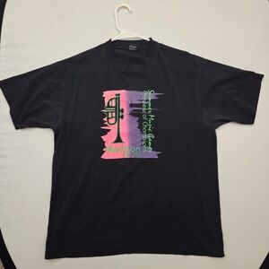 Vintage 1991 Madison DCI Summer Music Games T Shirt Screen Stars XL Black 90s